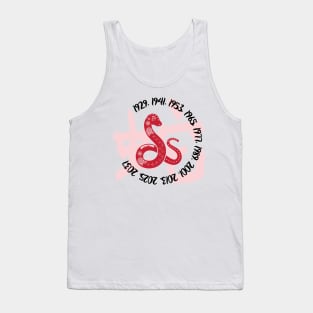 Chinese year of the snake Tank Top